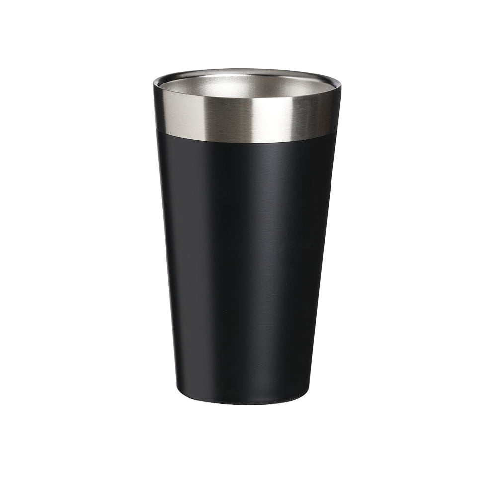 Copo térmico de inox 473 ml preto, sem personalização.