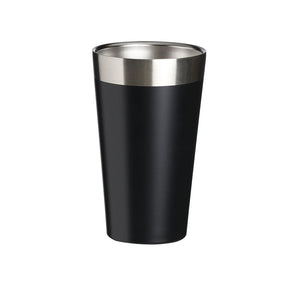 Copo térmico de inox 473 ml preto, sem personalização.