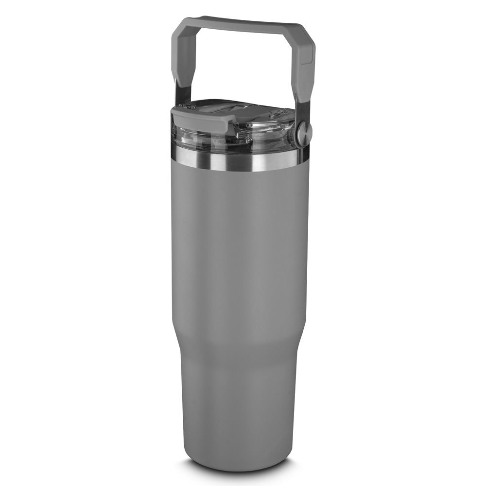 Copo Térmico 900ml — Cinza sem personalização