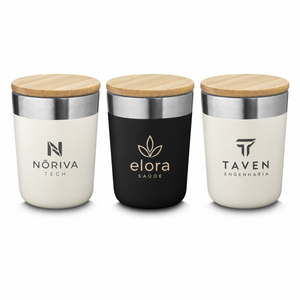 Copo Térmico 300ml — exemplos ilustrativos de personalização