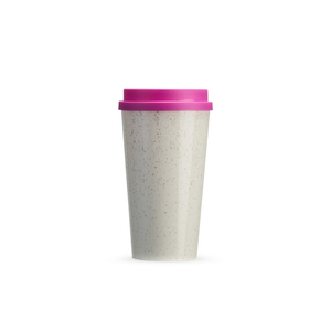 Copo Fibra de Arroz 550ml Rosa sem personalização