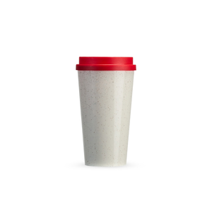 Copo Fibra de Arroz 550ml Vermelho sem personalização