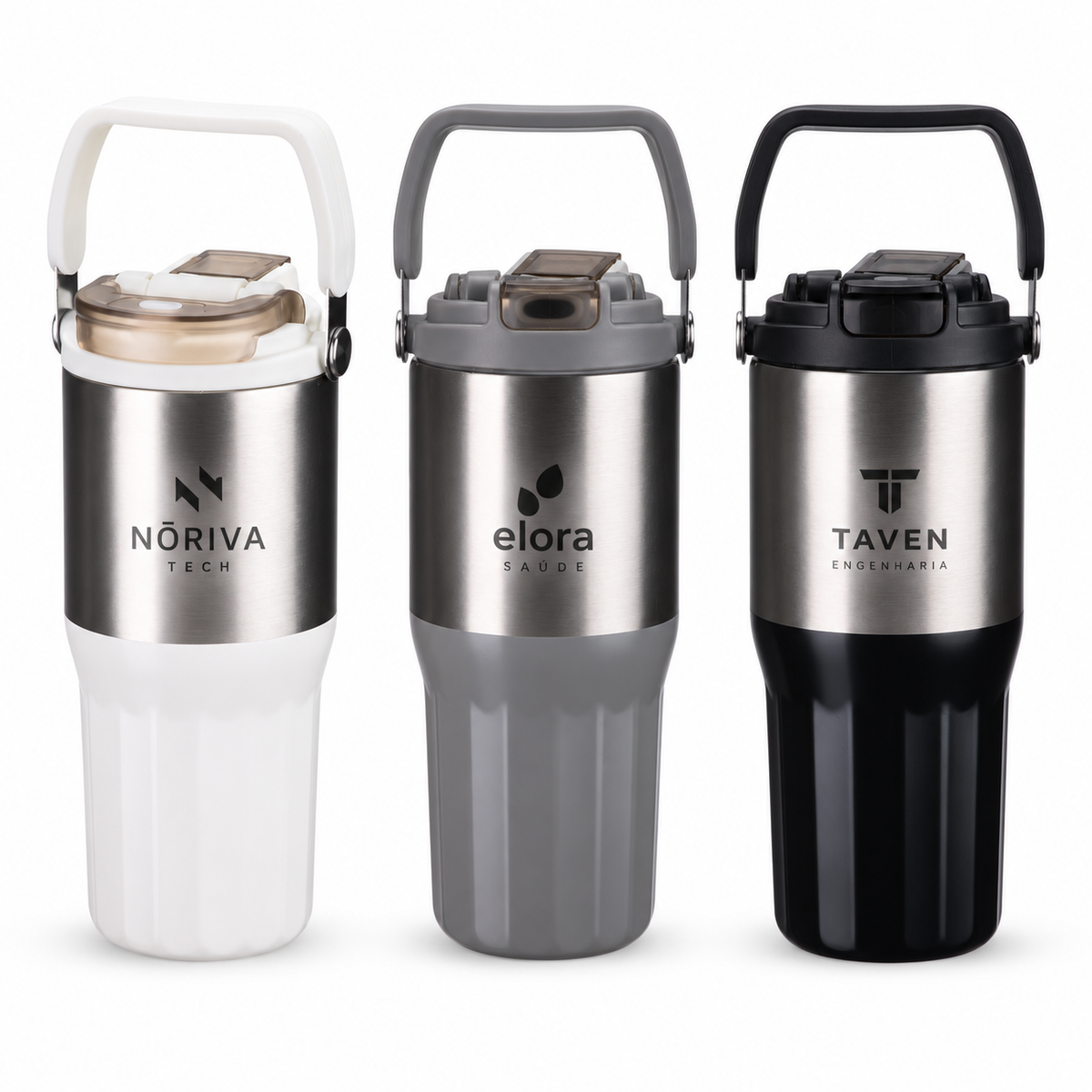 Copo Térmico 700ml — exemplos ilustrativos de personalização