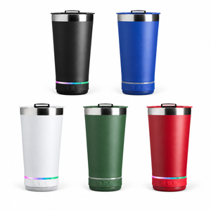 Copo Térmico 400ml com Caixa de Som — cores disponíveis
