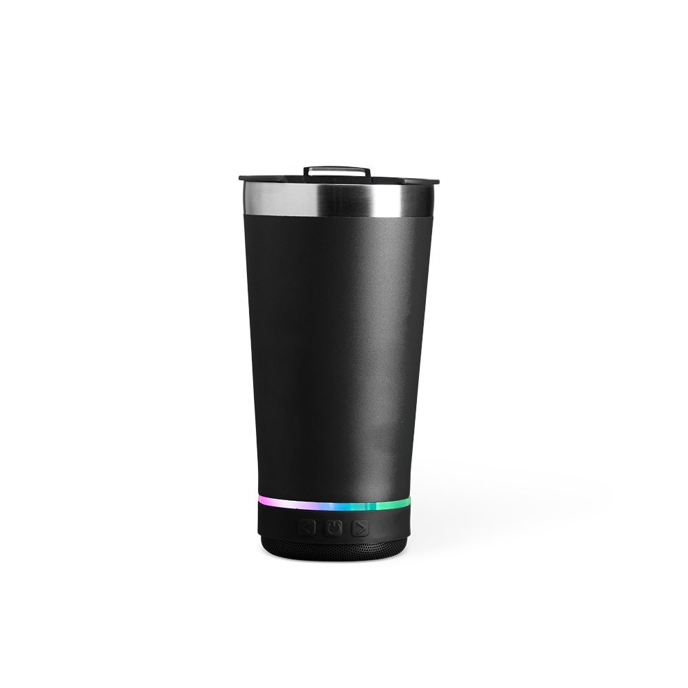 Copo Térmico 400ml com Caixa de Som Preto sem personalização