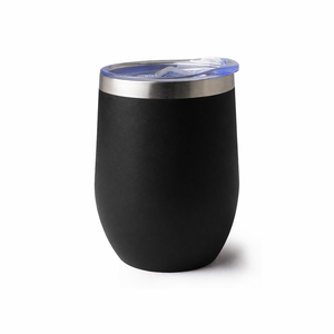 Copo térmico inox 320 ml SKU 14726B Preto com tampa