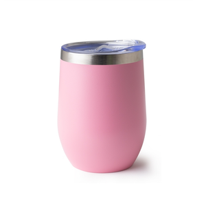 Copo térmico inox 320 ml SKU 14726B Rosa com tampa