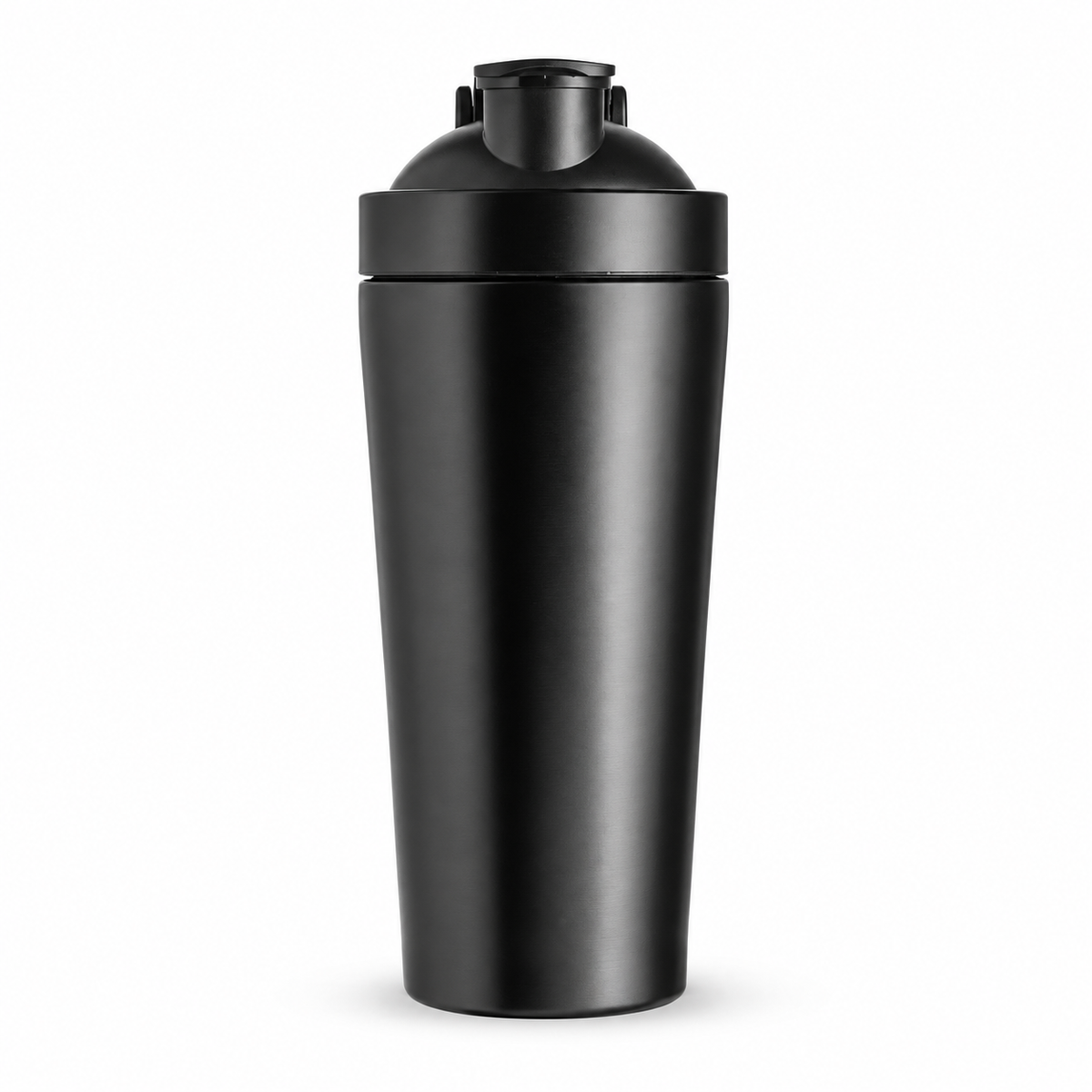 Coqueteleira inox 900 ml preta, sem personalização.