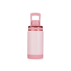 Garrafa térmica 400ml, Rosa, sem personalização.