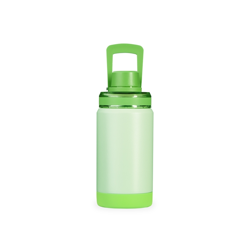 Garrafa térmica 400ml, Verde, sem personalização.