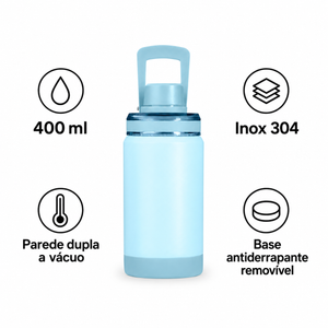 Garrafa térmica 400ml SKU 09181: características do produto.