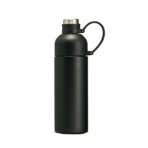 Garrafa térmica 460ml, Preto, sem personalização.