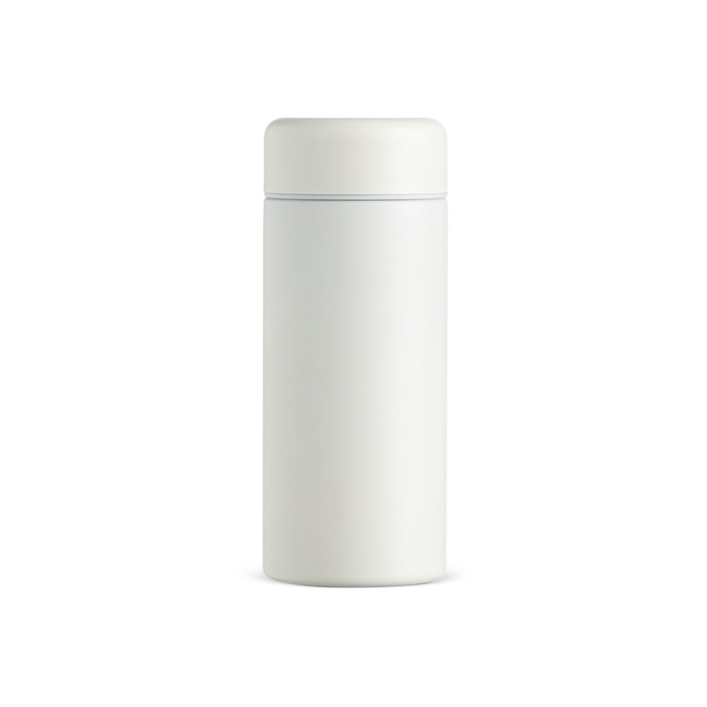 Garrafa térmica 200ml Branco sem personalização.