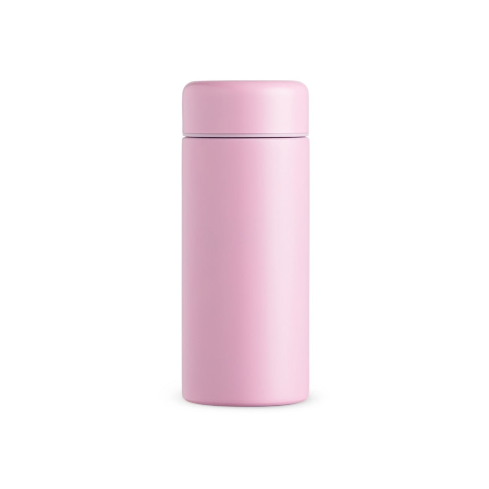 Garrafa térmica 200ml Rosa Claro sem personalização.
