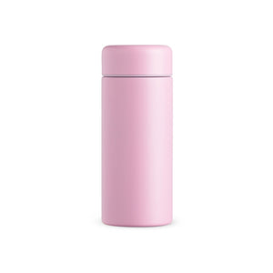 Garrafa térmica 200ml Rosa Claro sem personalização.
