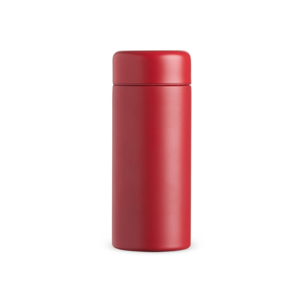 Garrafa térmica 200ml Vermelho sem personalização.