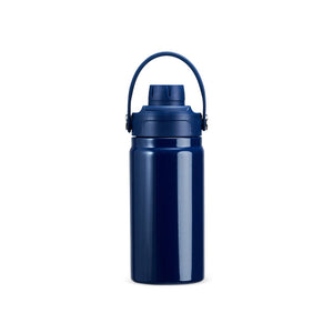 Garrafa térmica 400ml Azul Escuro sem personalização.