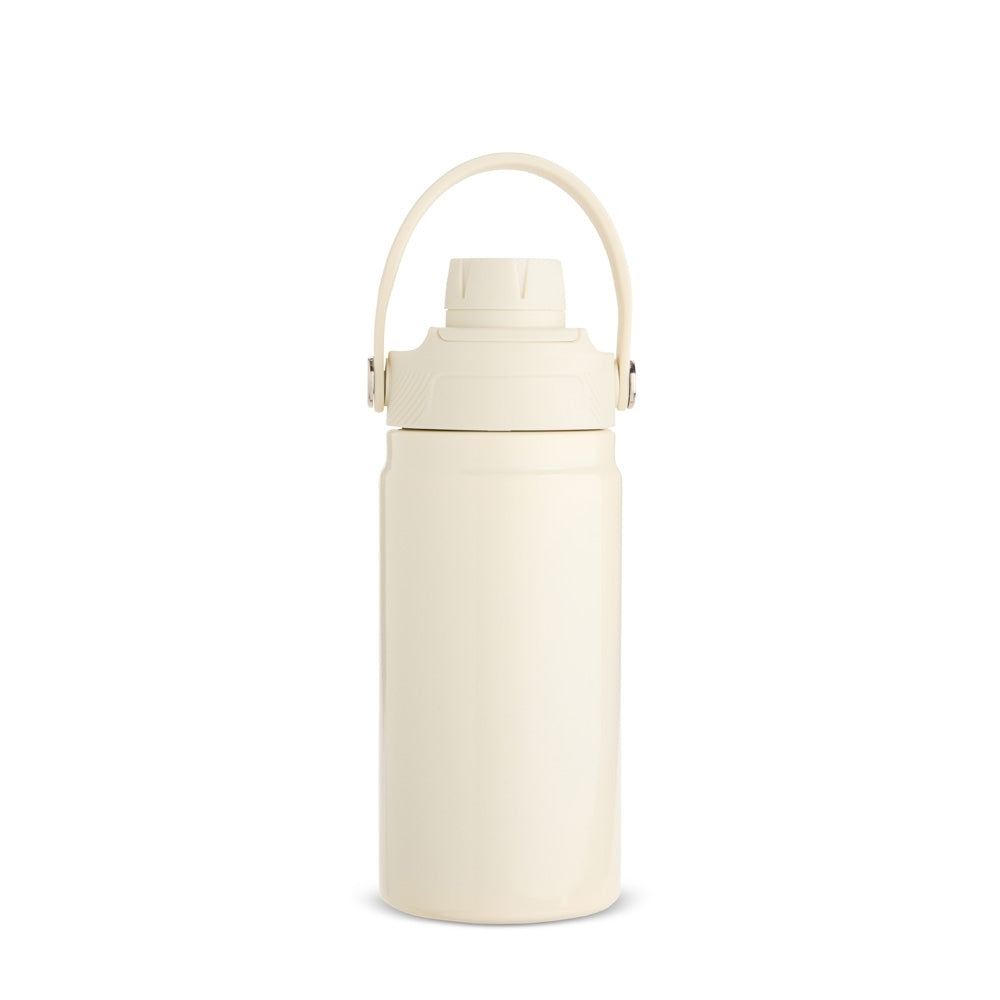 Garrafa térmica 400ml Creme sem personalização.