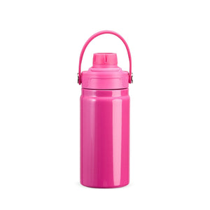 Garrafa térmica 400ml Rosa Escuro sem personalização.