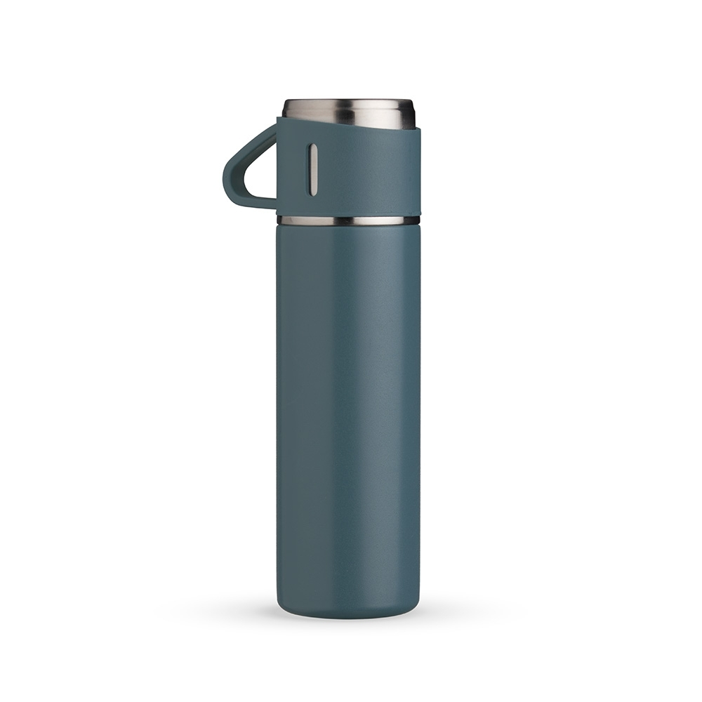 Garrafa Térmica Inox 450ml SKU 18639 — Azul sem personalização