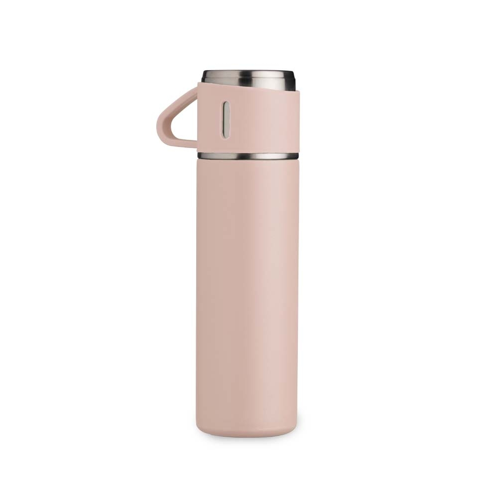Garrafa Térmica Inox 450ml SKU 18639 — Rosa sem personalização