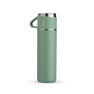 Garrafa Térmica Inox 450ml SKU 18639 — Verde Claro sem personalização