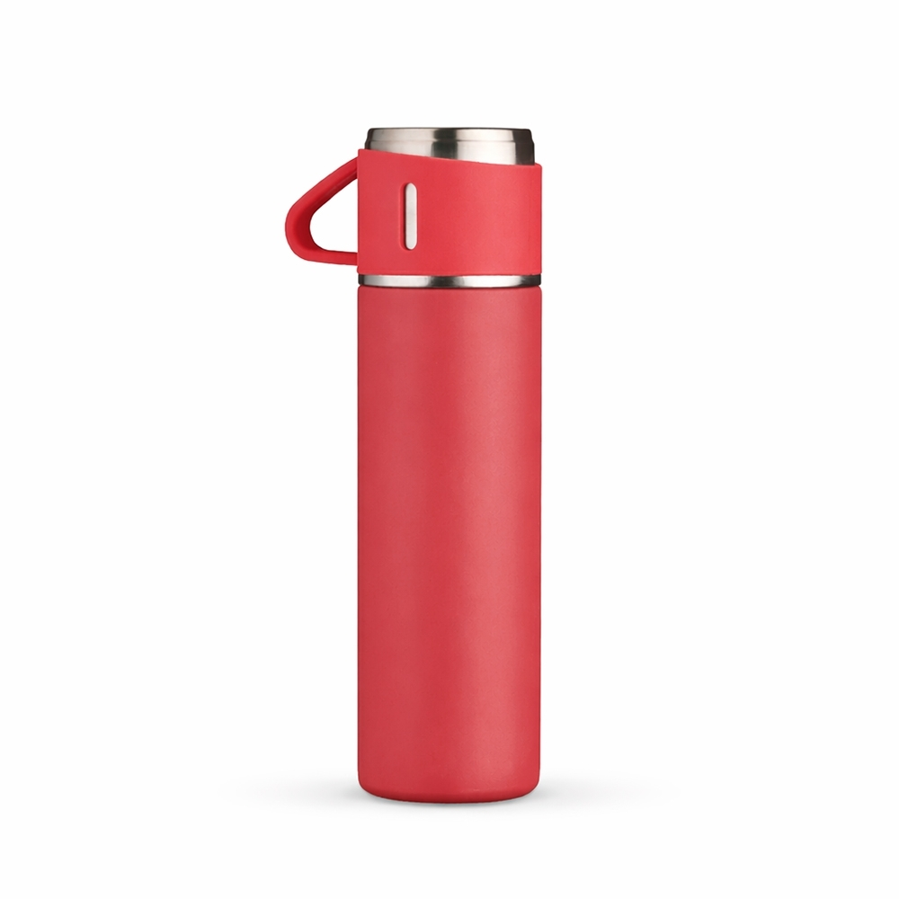 Garrafa Térmica Inox 450ml SKU 18639 — Vermelho sem personalização