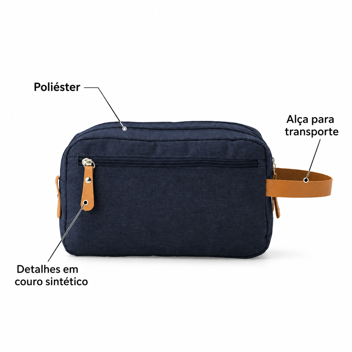 Nécessaire de Poliéster Personalizada — SKU 18753 — detalhes do produto