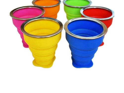 Copo Retrátil de Silicone 200ml Personalizado