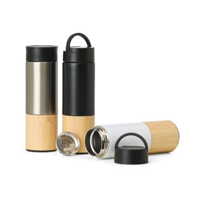 Garrafa Térmica Bambu com Infusor 420ml - Image 2