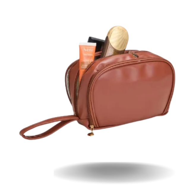 Nécessaire de Couro Sintético resistente à água Personalizado